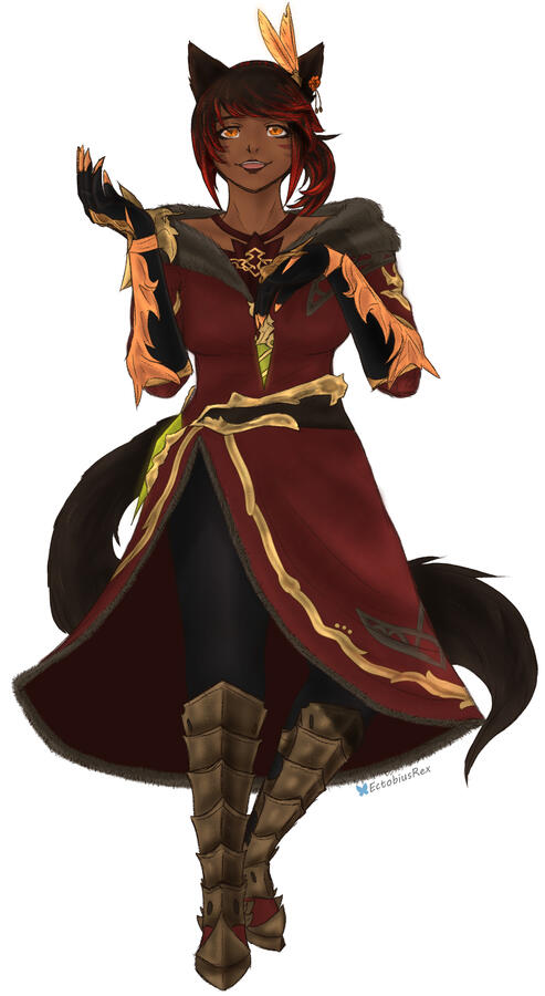 A seeker of the sun striking a pose while singing at the sky.